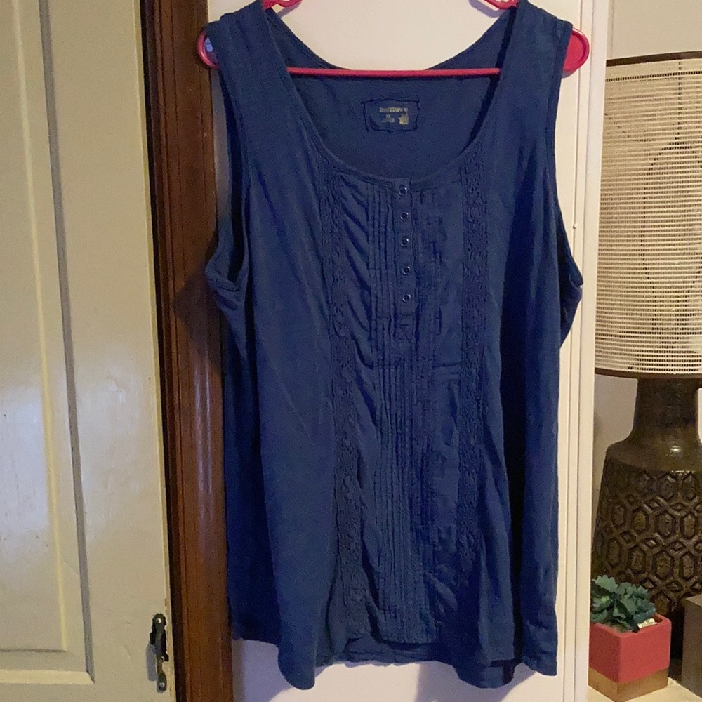 Ruff Hewn blue tank